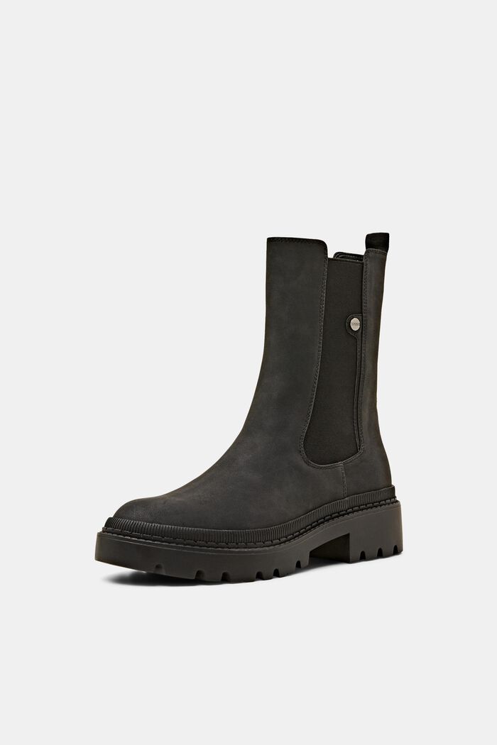 Grobe Boots in Lederoptik