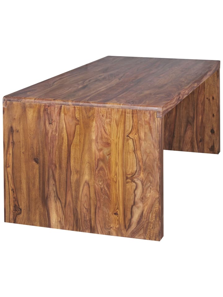 KADIMA DESIGN Schreibtisch BOHA Massiv-Holz Computertisch 160 cm breit in Massivholz günstig kaufen