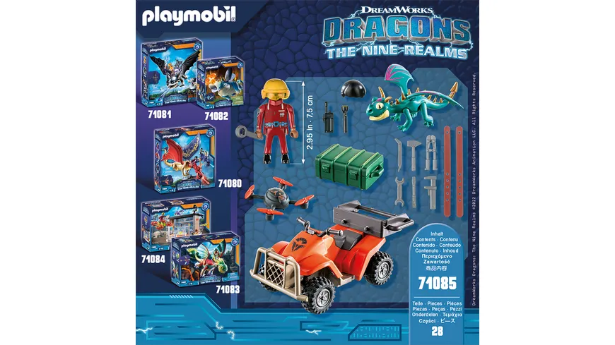 PLAYMOBIL 71085 - Dragons: The Nine Realms - Icaris Quad & Phil