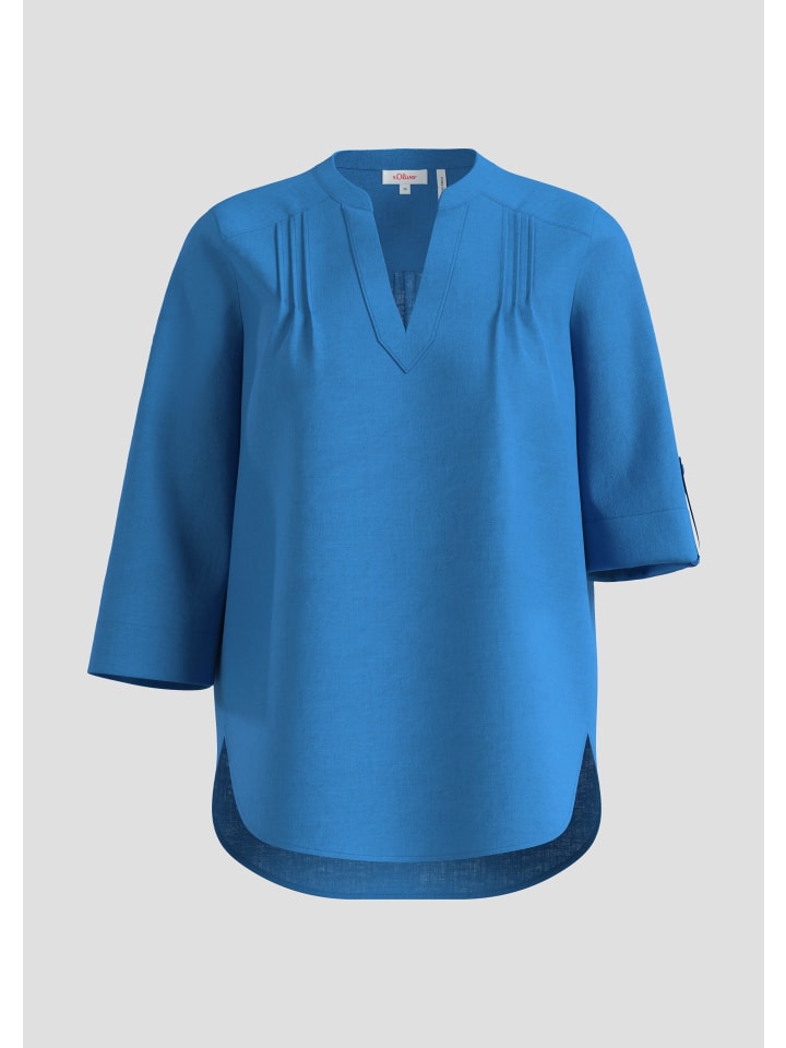 s.Oliver Bluse 3/4 Arm in Blau günstig kaufen
