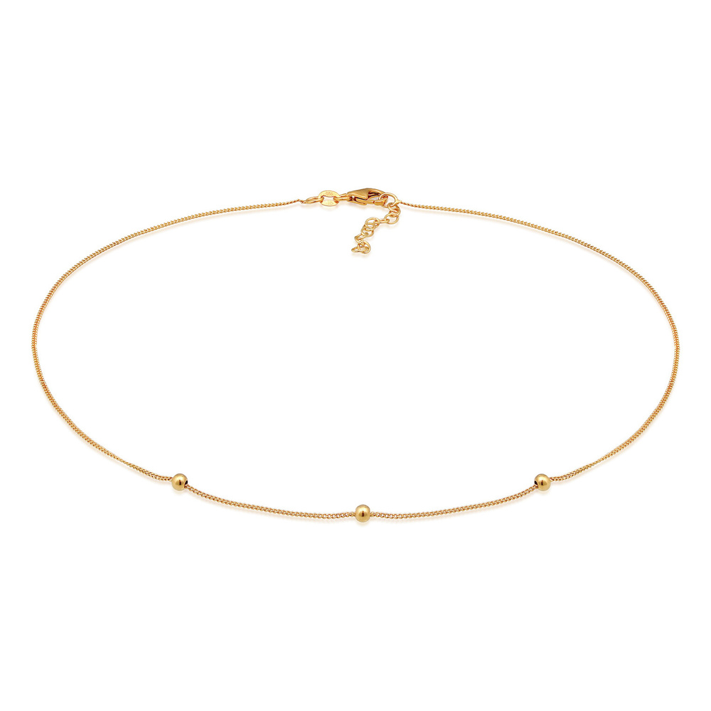 Elli Elli Collier Perles de choker pour femmes en argent massif 925 collier
