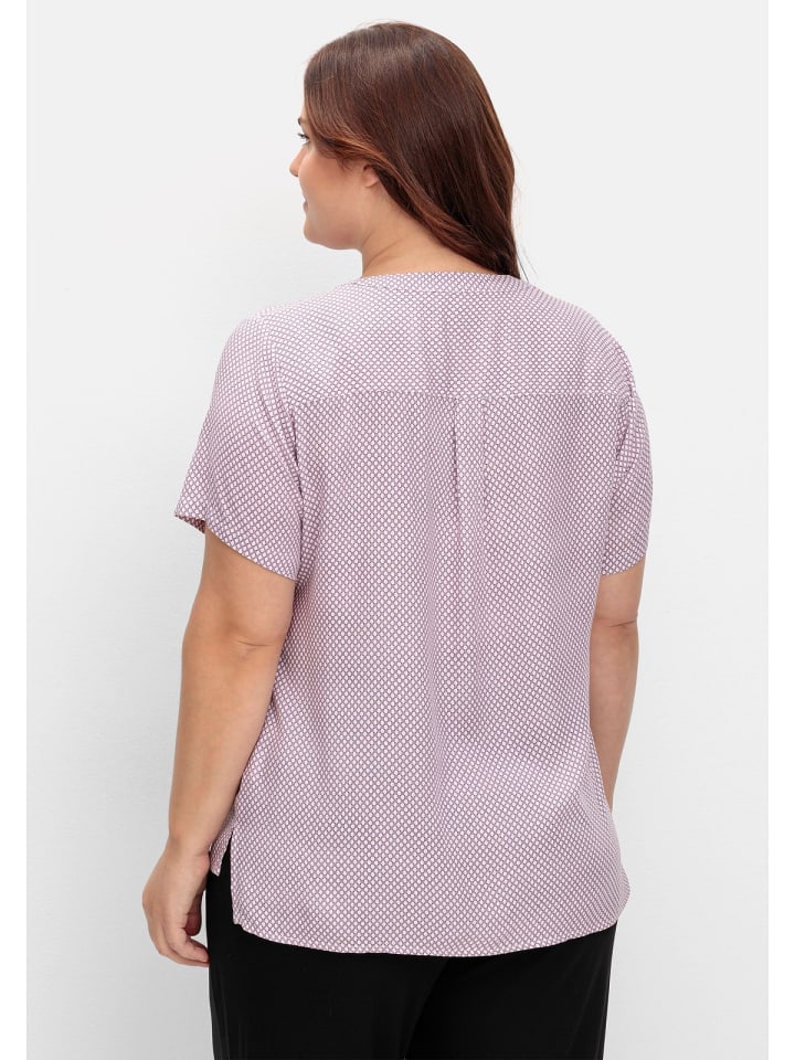 sheego Tunika in rosé gemustert günstig kaufen