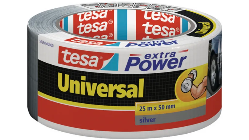 tesa® Paketband Universal - extra  Power silber silber