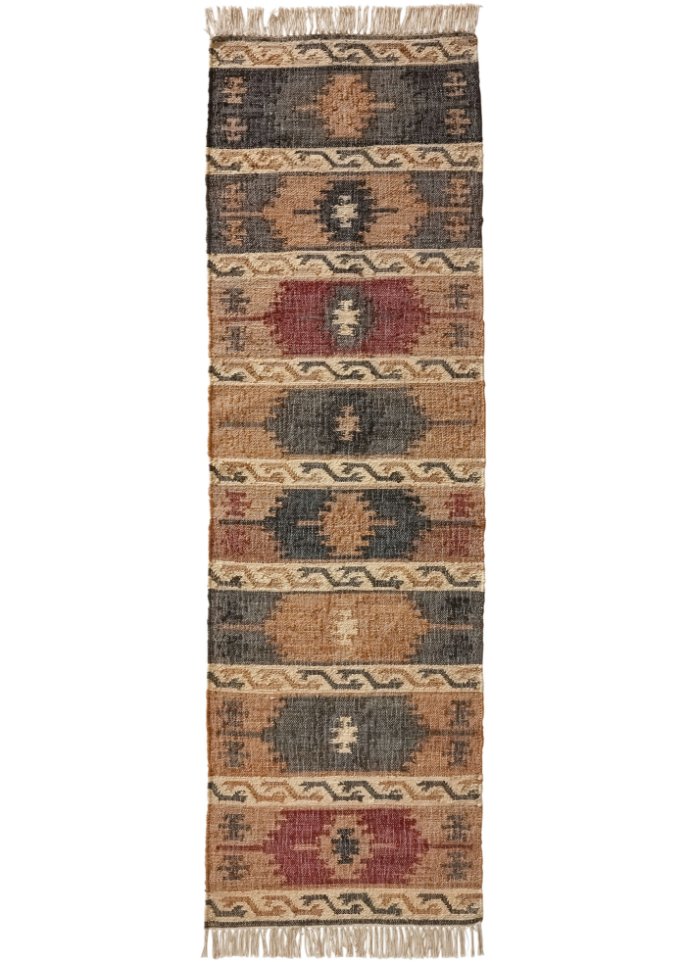Kelim-Teppich in warmen Farben