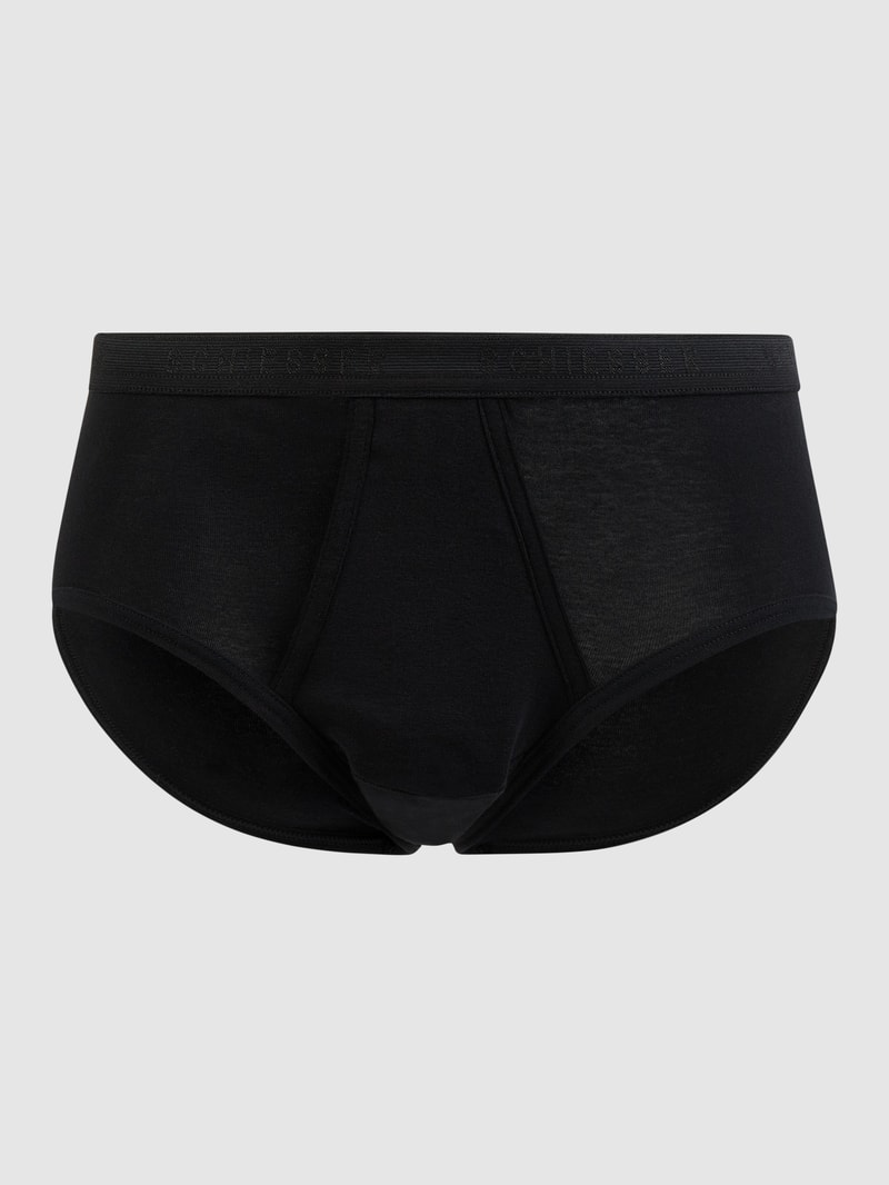 Slip aus Baumwolle in schwarz