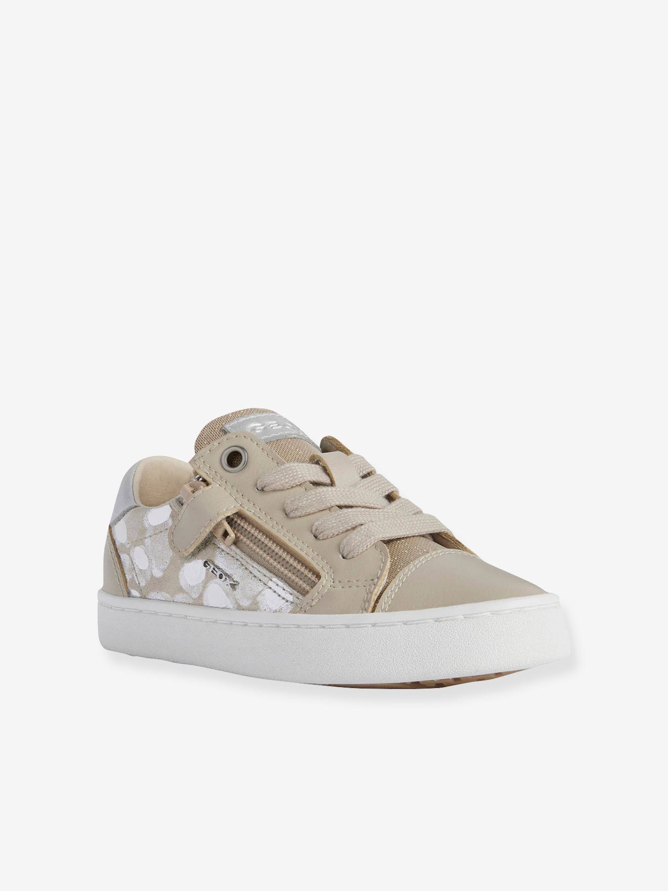 Baskets fille Kilwi GEOX® off white silver