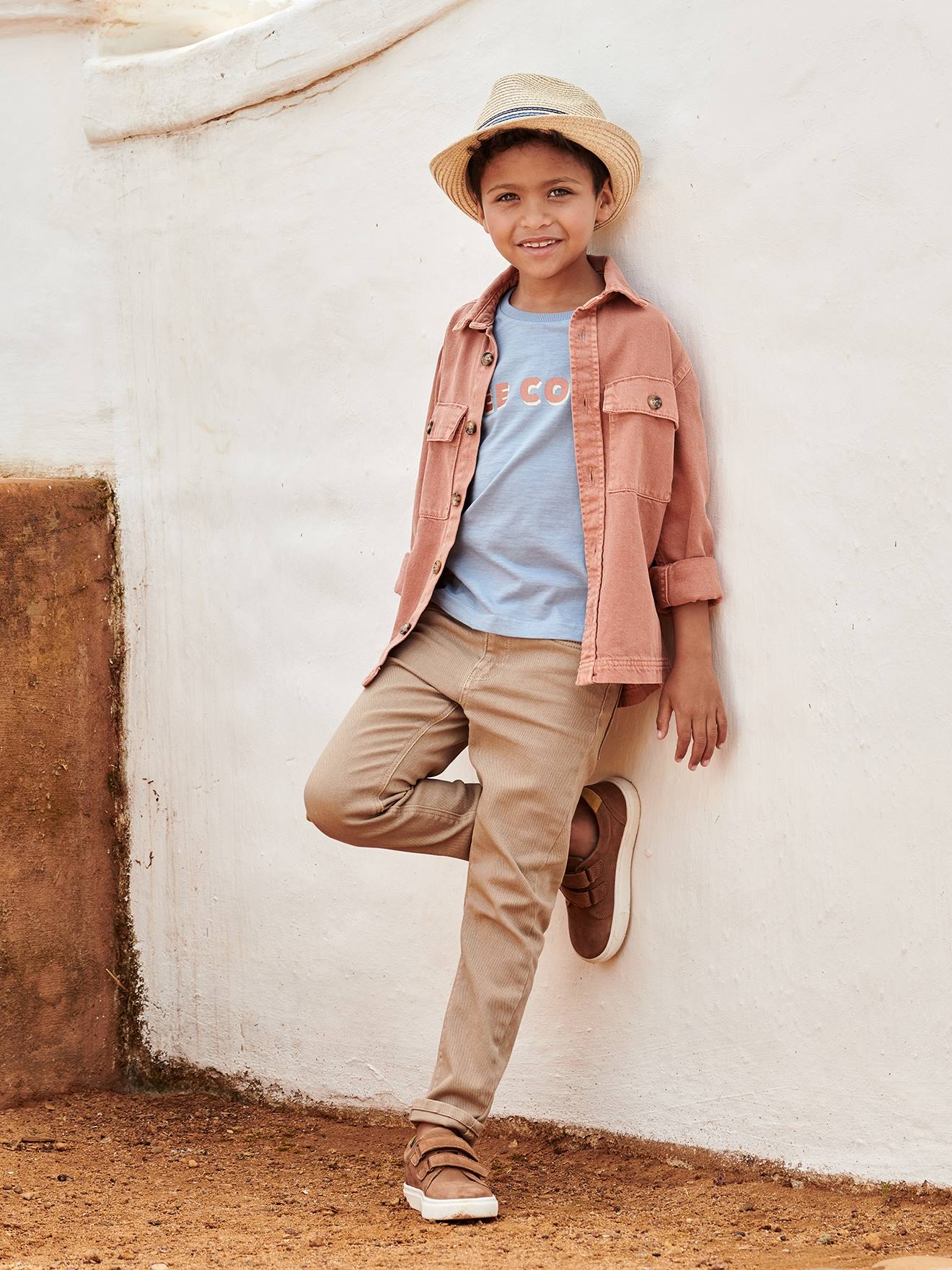Slim couleur MorphologiK FIN garçon beige