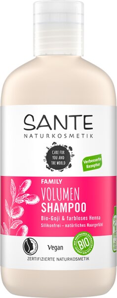 Sante FAMILY Volumen Shampoo Bio-Goji & farbloses Henna Shampoo