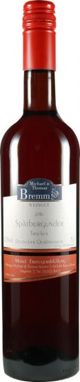 2022 Spätburgunder Rotwein - Alte Reben - trocken - Weingut Bremm