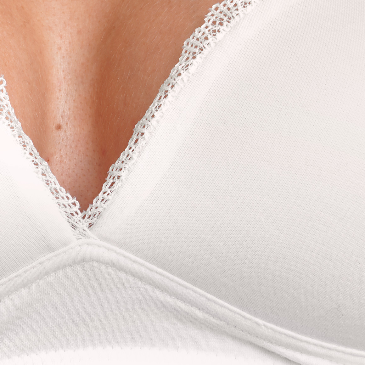2 Damen Soft-BHs mit Spitze