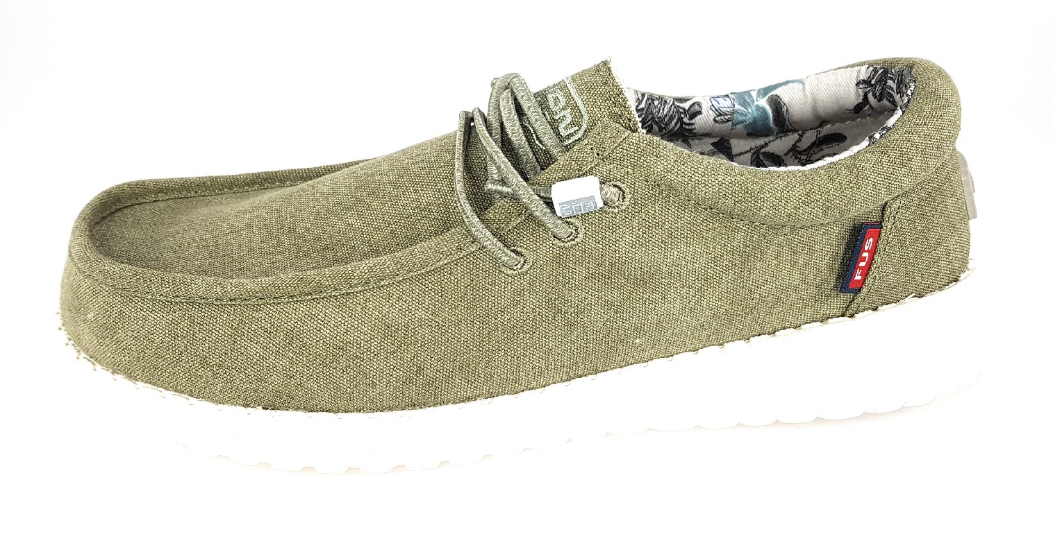 Fusion 2-2-2-0102A-1223 Grün washed canvas sage