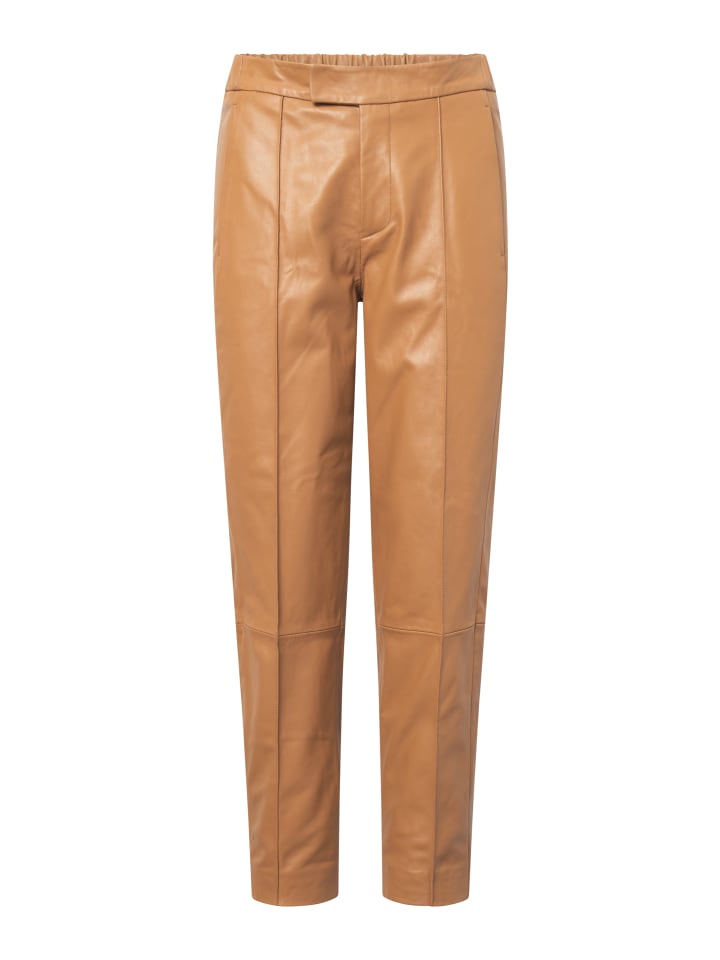 Bolongaro Trevor Lederhose PINTUCK in camel günstig kaufen