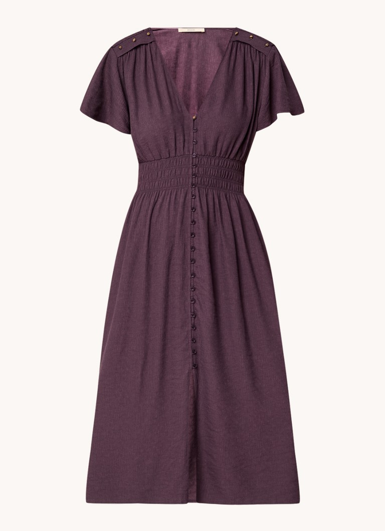Sessùn Galaya midi shirt dress with smocking
