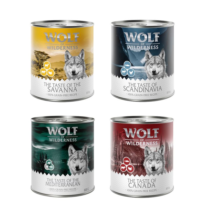 Sparpaket Wolf of Wilderness 'The Taste Of' 24 x 800 g
