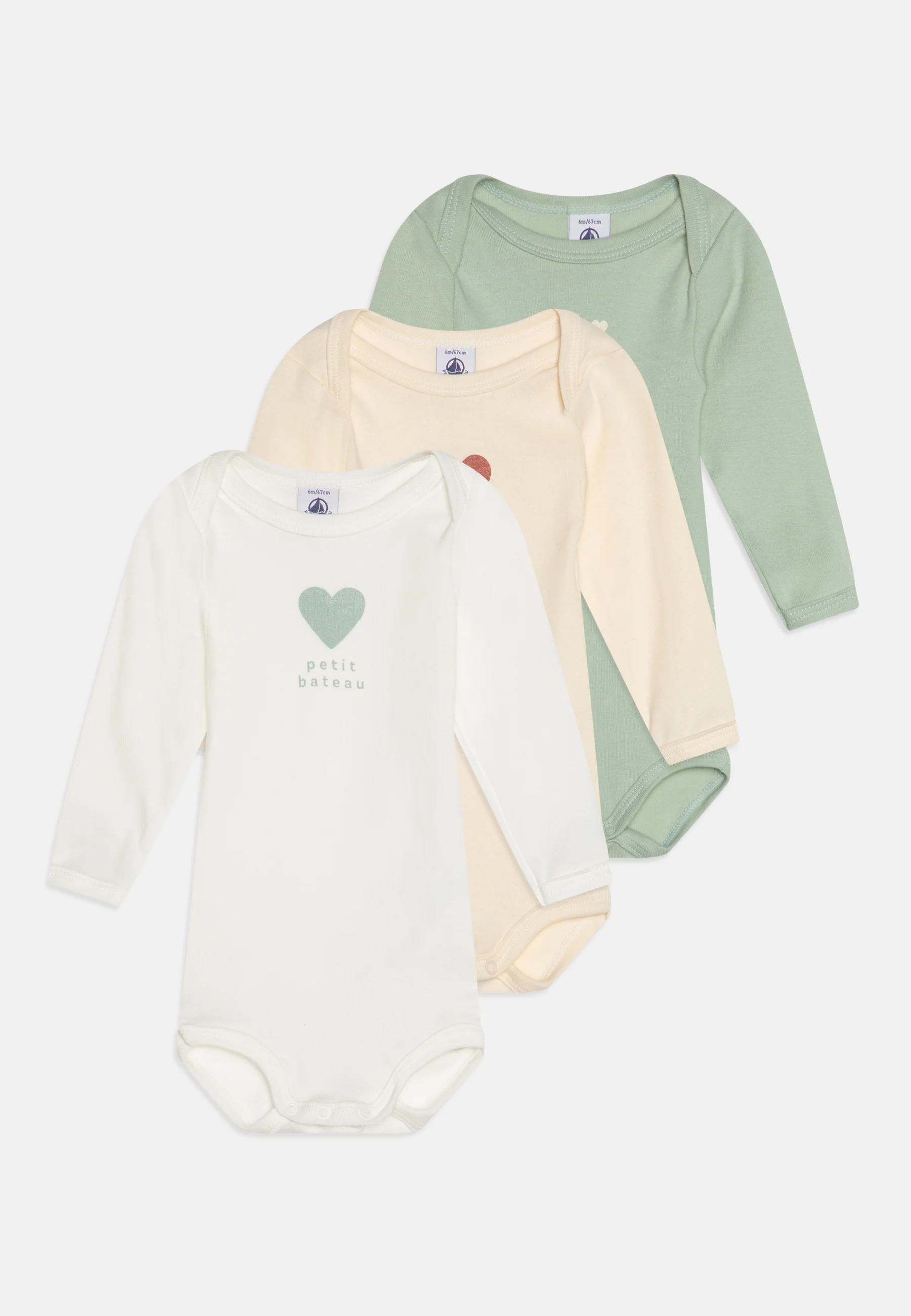 Petit Bateau BABY UNISEX 3 PACK - Body