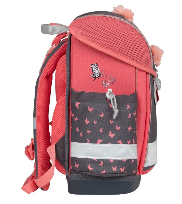 Belmil Classy Schulranzen Set 4-teilig mit Brustgurt - Bloomy Blossom
