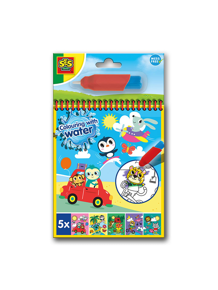 SES Malen mit Wasser Malbuch mit Wasserstift 