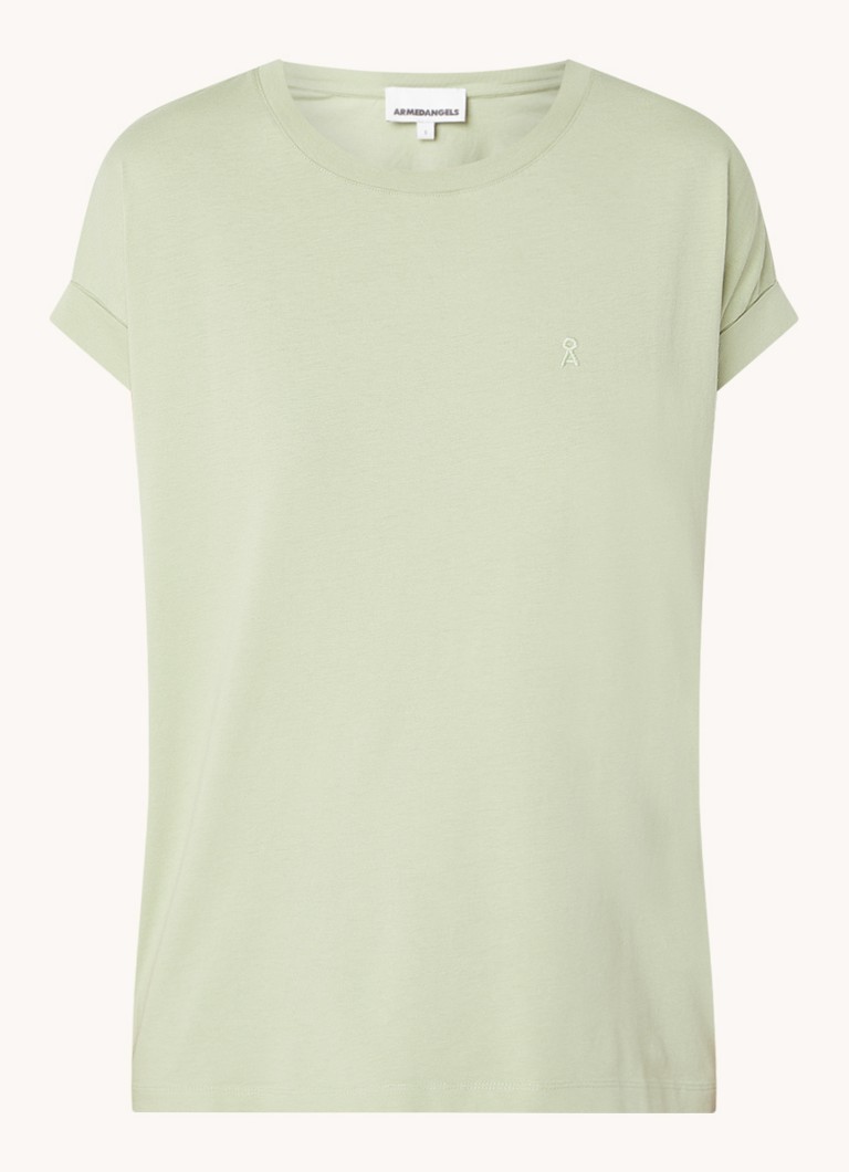 T-shirt ARMEDANGELS in cotone biologico con logo ricamato