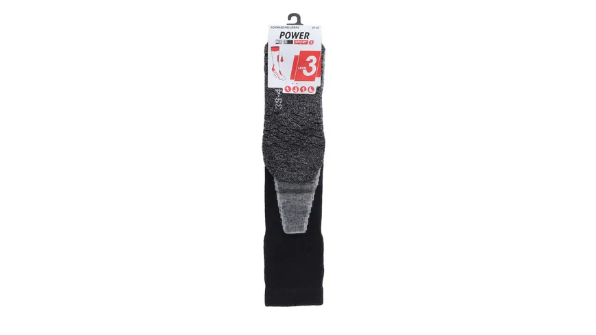MOVE UP Unisex Kniestrümpfe Ski & Snowboard grau