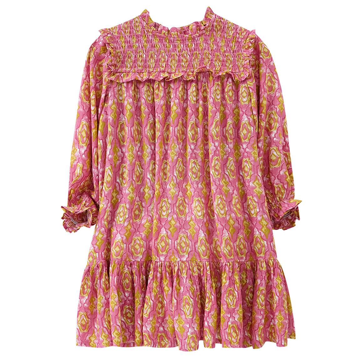 Mädchen Kleid mit grafischem Allover-Print