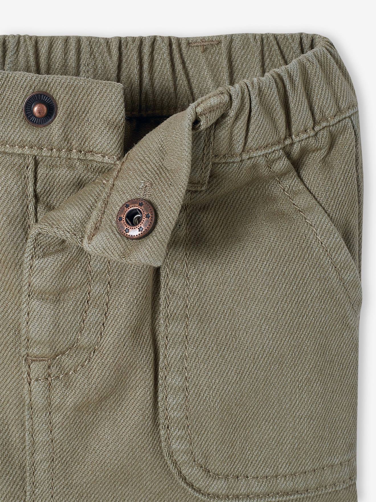 Vertbaudet Baby Shorts mit Dehnbund - khaki