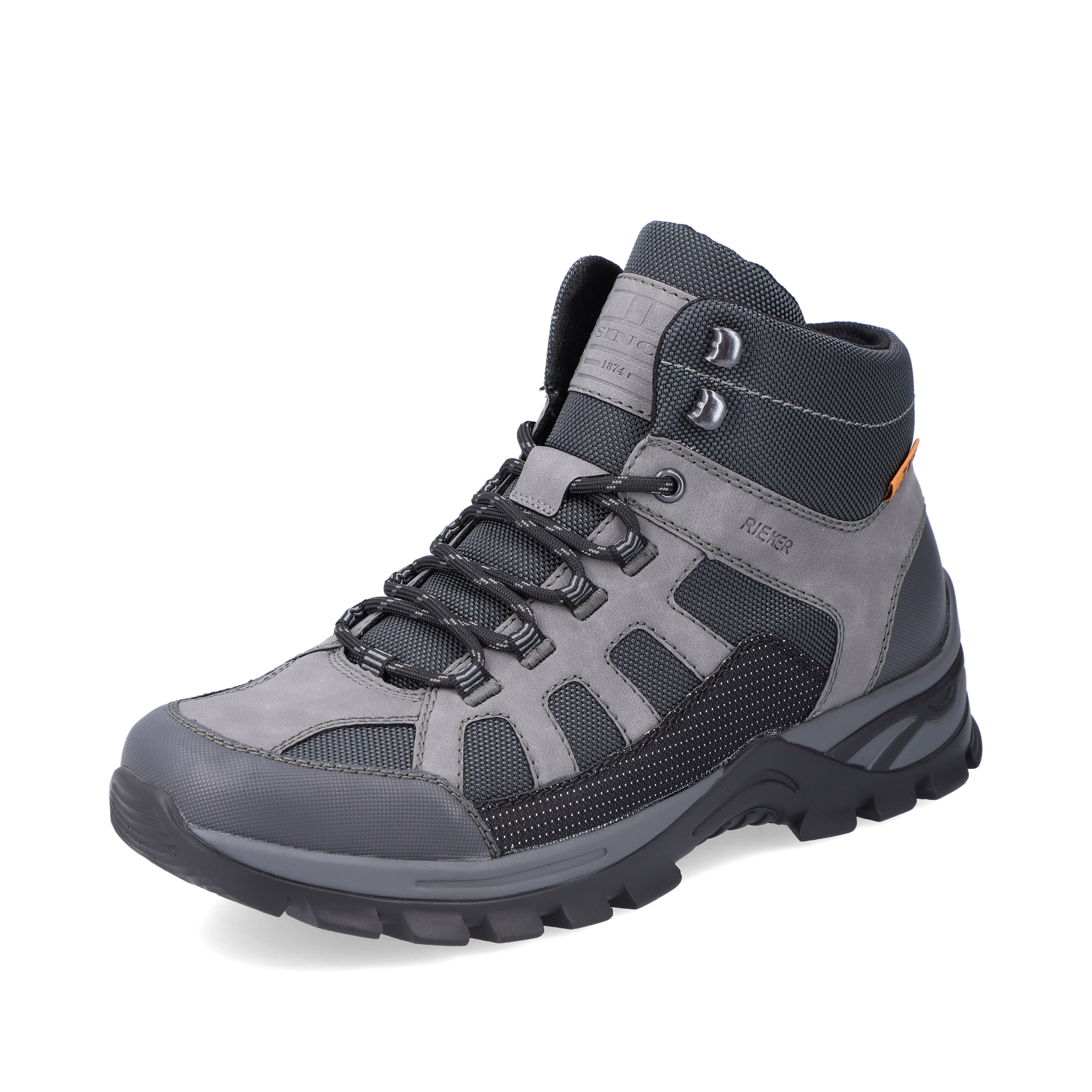 Rieker Herren Schnürstiefel platingrau
