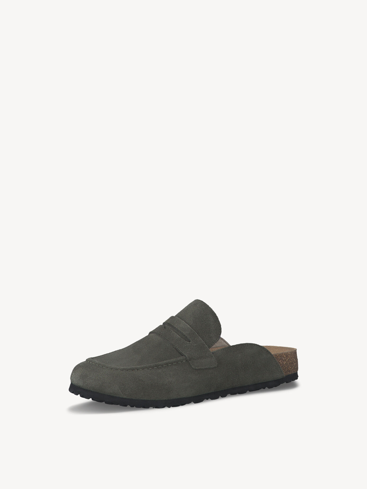 Mule en cuir - vert