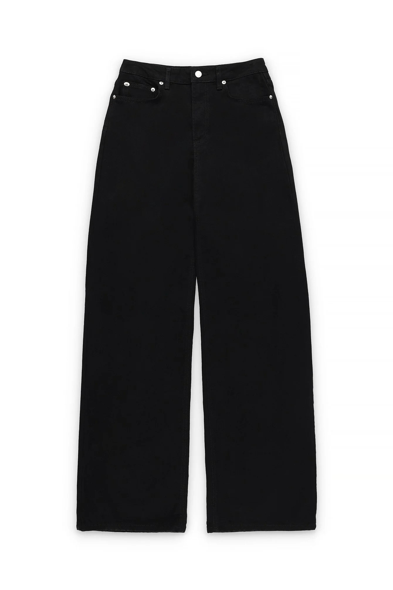Weite Jeans mit hoher Taille
