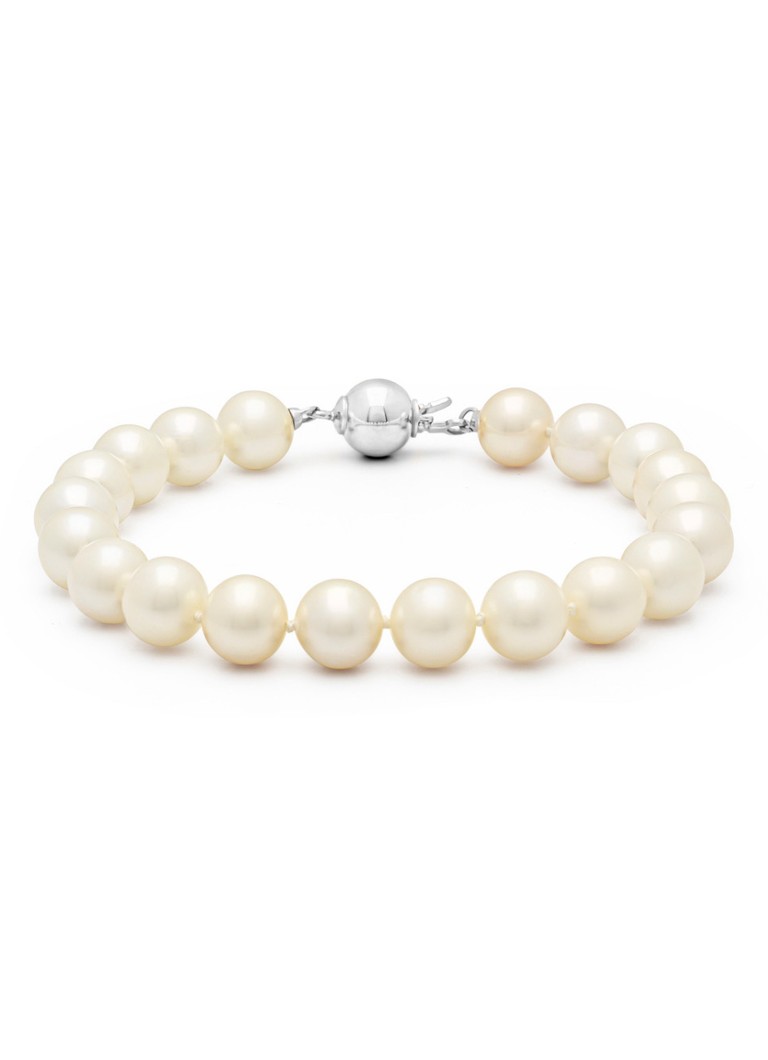 Diamond Point  Witgouden armband Rivièra