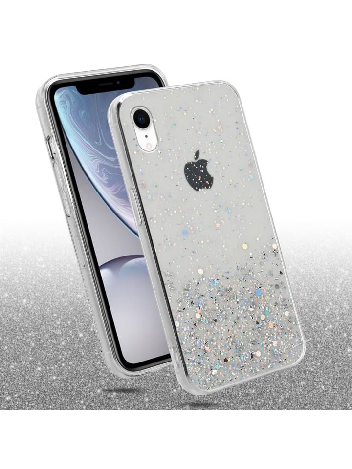 cadorabo Hülle für Apple iPhone XR Glitter in Transparent mit Glitter günstig kaufen iPhone XR