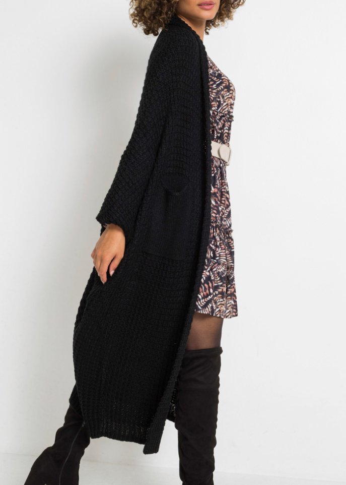 Longstrickjacke