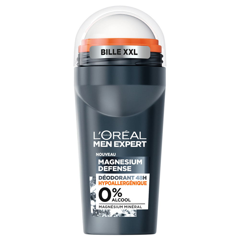 L'Oréal Paris Men Expert Magnesium Defense Déodorant Bille 48h Hypoallergénique 0% Men Expert Magnesium Defense Déodorant Bille 48h Hypoallergénique