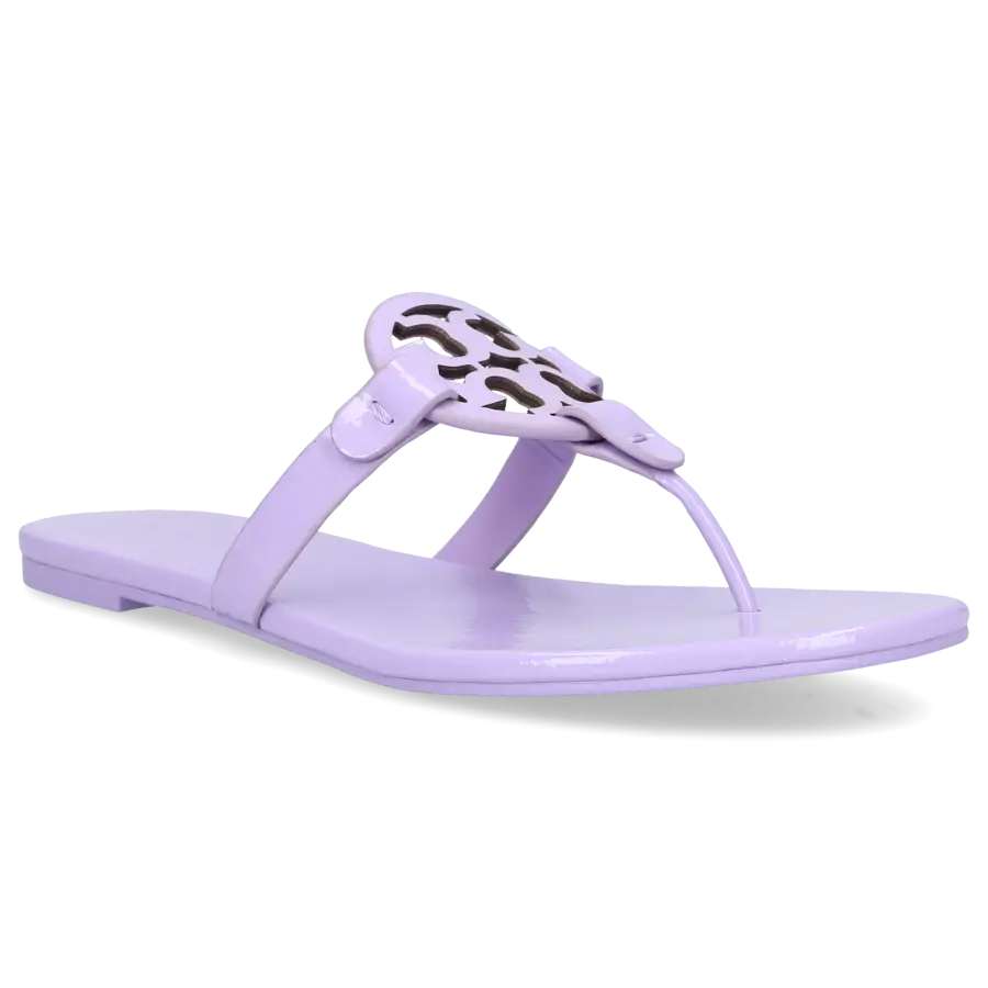 Tory Burch - Zehentrenner MILLER Lackleder - lila