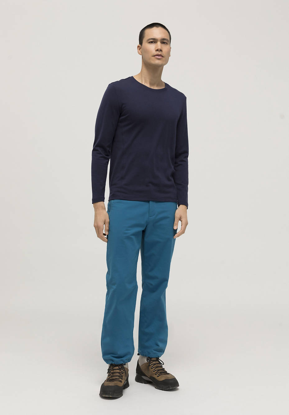 Langarmshirt aus reiner Bio-Merinowolle