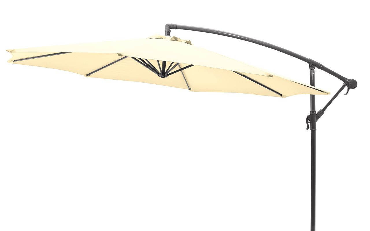 Gartenfreude Ampelschirm, 300 cm, creme