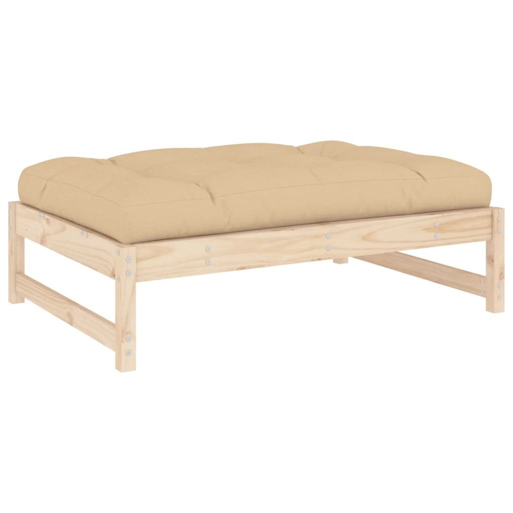 vidaXL Loungesofa Gartenhocker 120x80 cm Massivholz Kiefer, 1 Teile