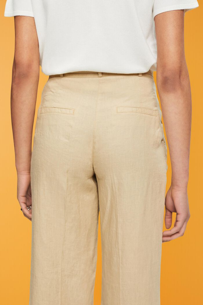 Leinenhose mit weitem Bein