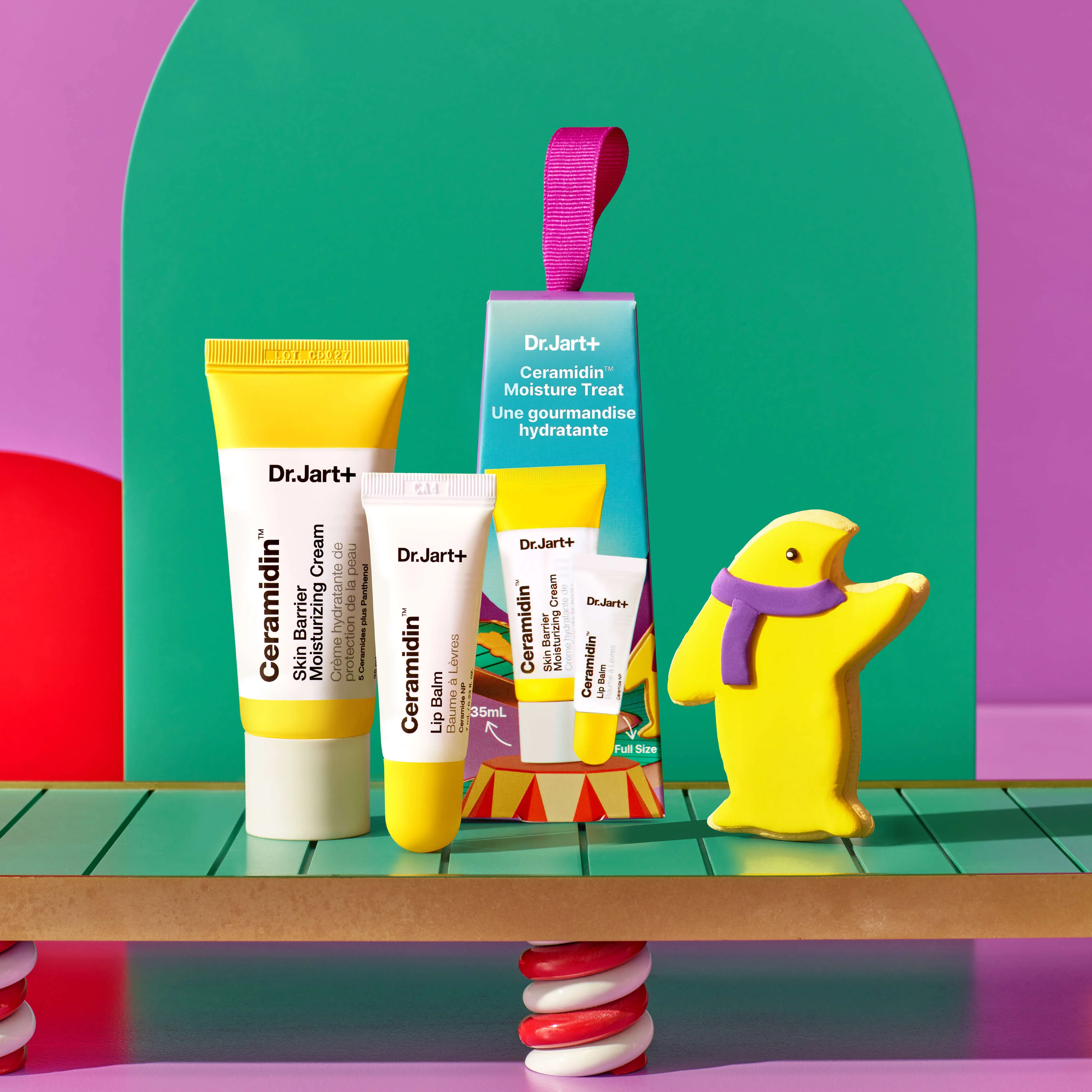 Ceramidin™ Moisture Treat - Set nutritivo, crema de día nutritiva, bálsamo labial