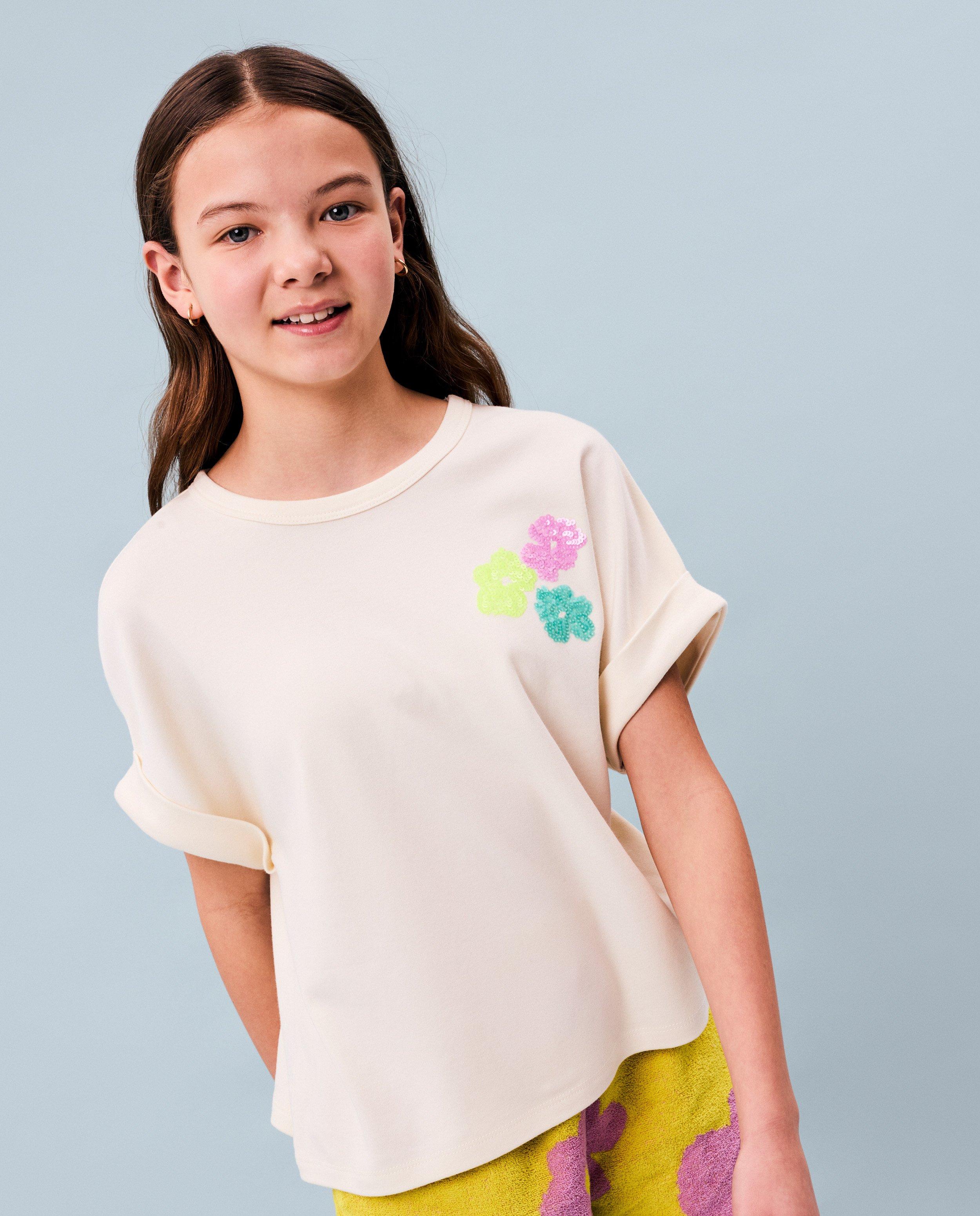 Tricou CKS cu imprimeu alb pe spate