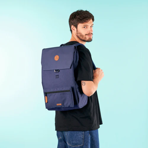City Tirana navy blue backpack