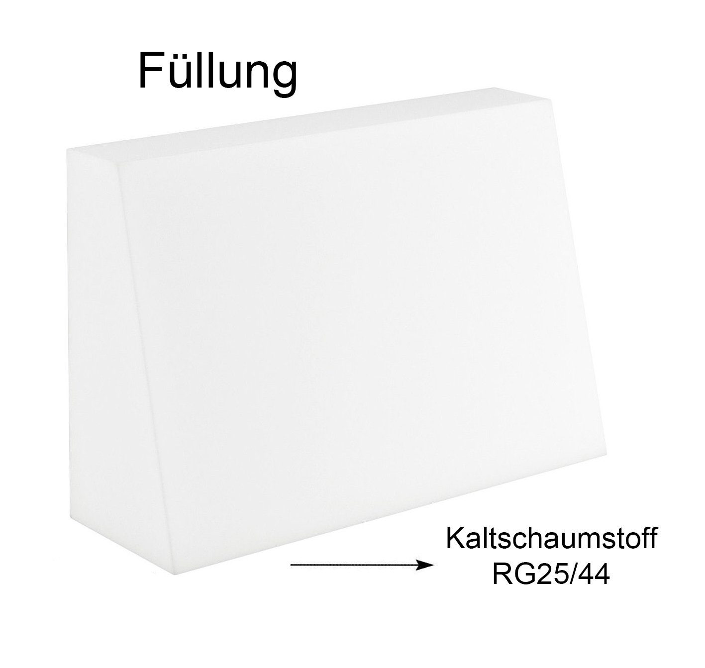 sunnypillow Rückenkissen Palettenkissen mit abnehmbarem Bezug Seitenkissen 60x40x20/10cm, Anthrazit