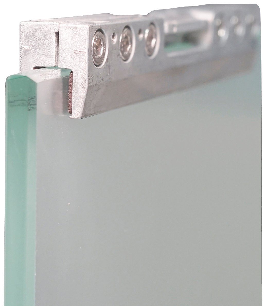 Novadoors Glasschiebetür NOVA 503 Linien-Design (Set), BxH: 93,5x205,8 cm, mit Muschelgriff in silber