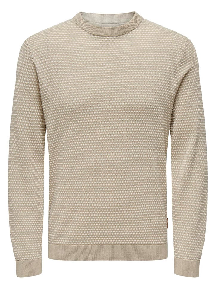 ONLY & SONS Pullover in Beige günstig kaufen