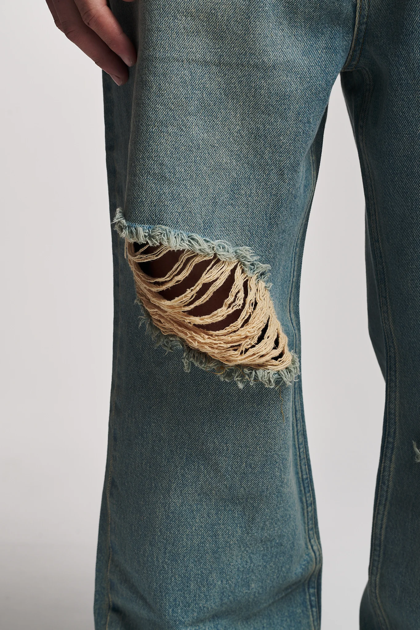 2Y Studios ANDUIN RIPPED BAGGY - Vaqueros holgados