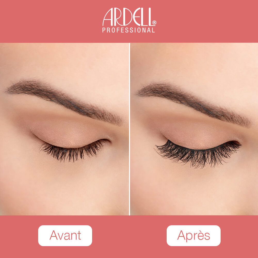 Ardell Faux-cils Wispies avec colle Duo transparente de 1gr Faux-Cils franges en cheveux naturels, réutilisables avec colle incluse