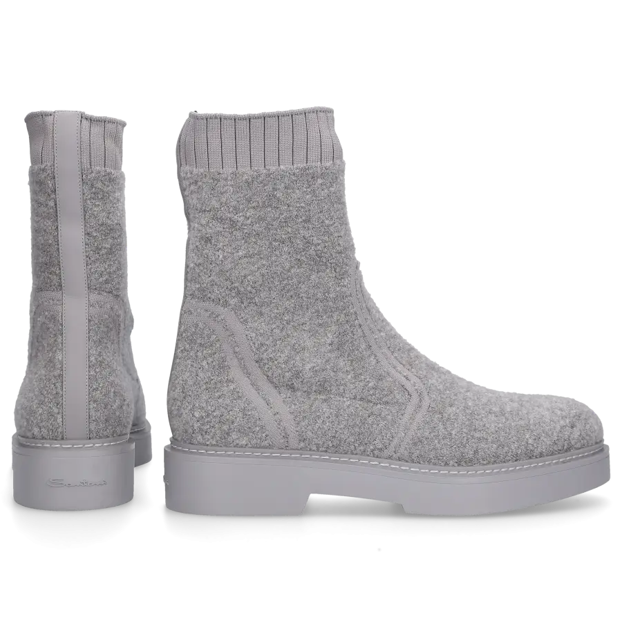 Santoni - Stiefeletten 70166 Baumwolle - grau