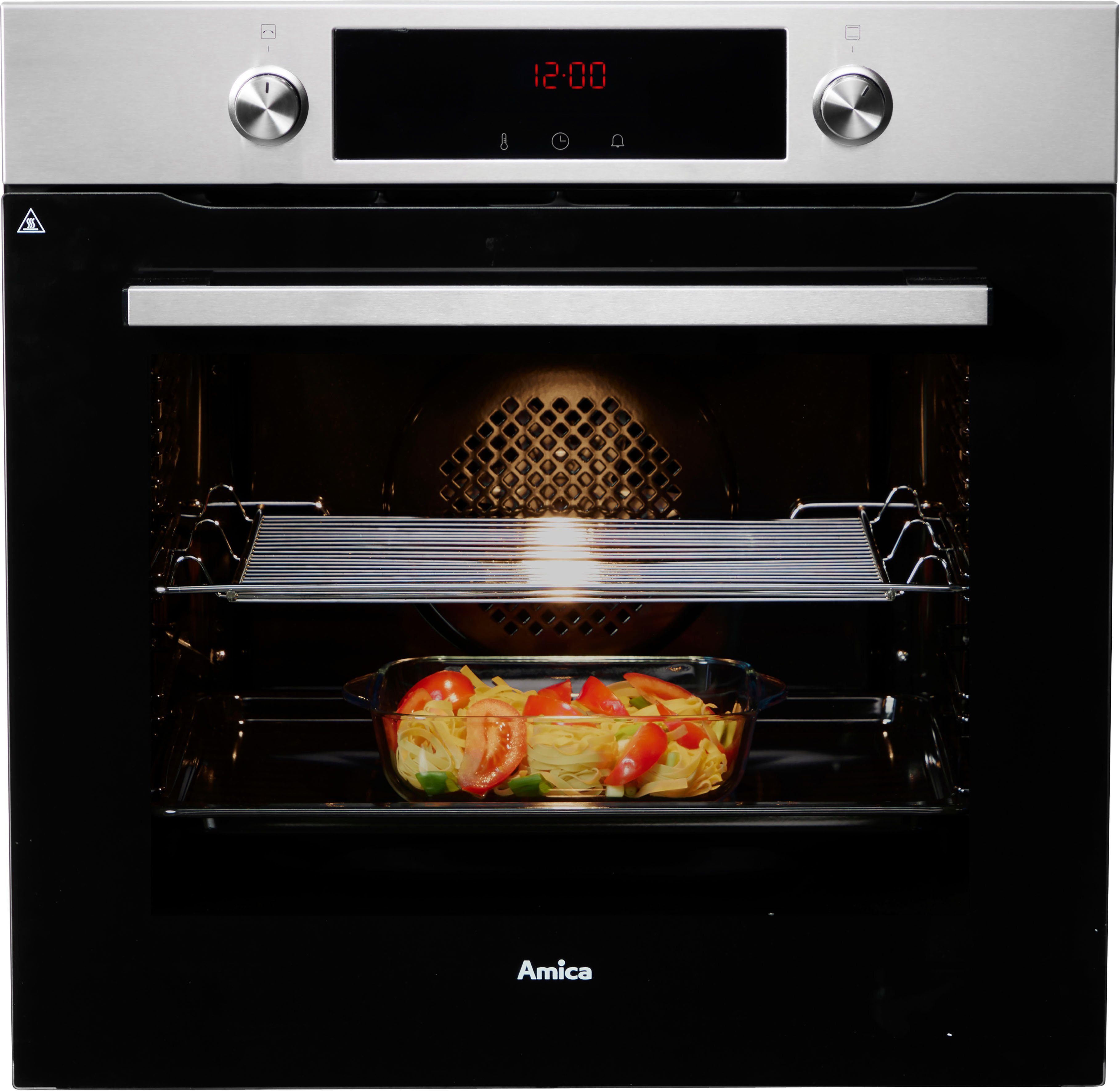 Amica Backofen EBPX 945 600 E, mit Teleskopauszug nachrüstbar, Pyrolyse-Selbstreinigung