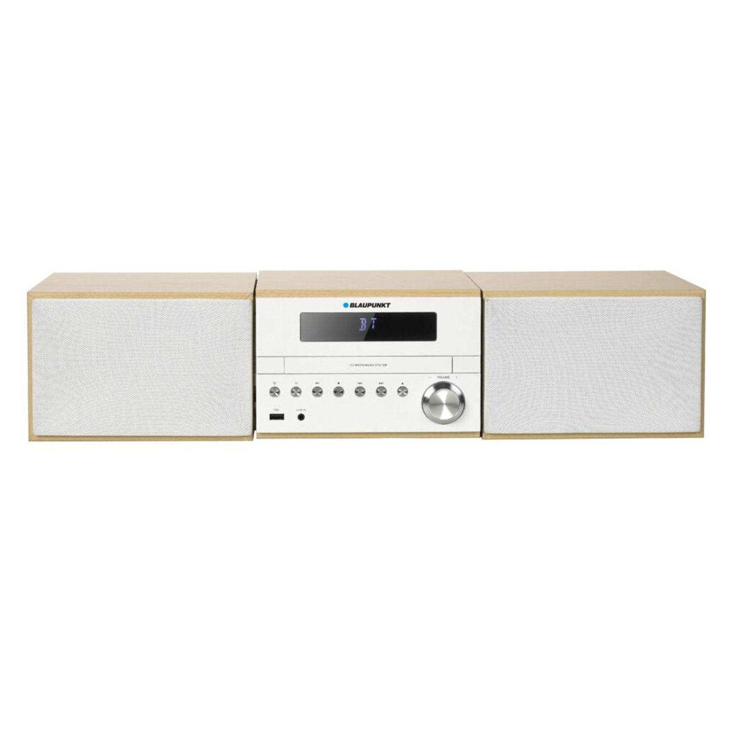 Blaupunkt MS45BT Stereoanlage (UKW mit RDS, 100,00 W, Mikro-HiFi System inkl. Fernbedienung, Bluetooth, CD-Player, USB, AUX, UKW mit RDS, Equalizer)