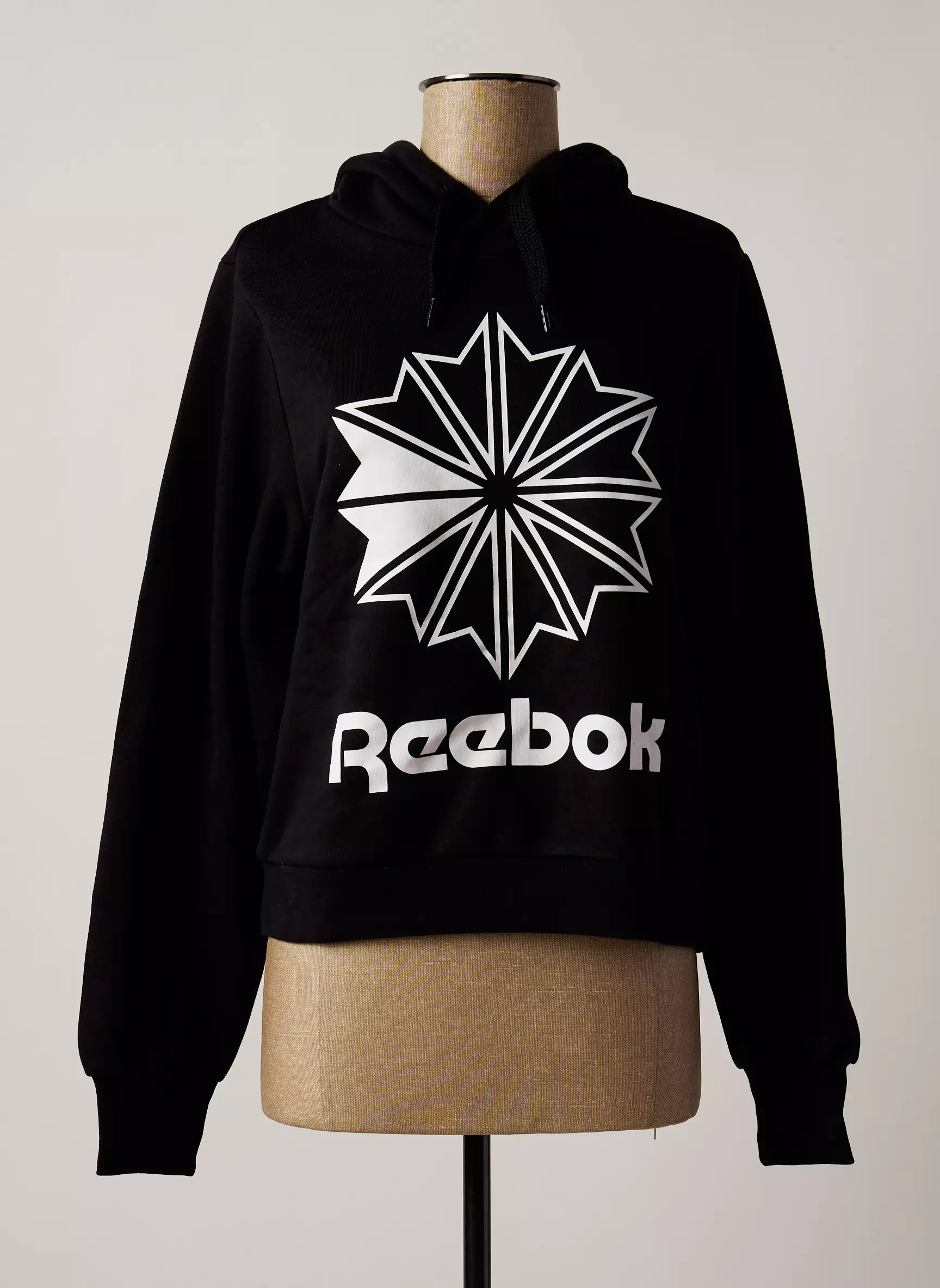 Reebok Sweat Capuche Femme couleur noir