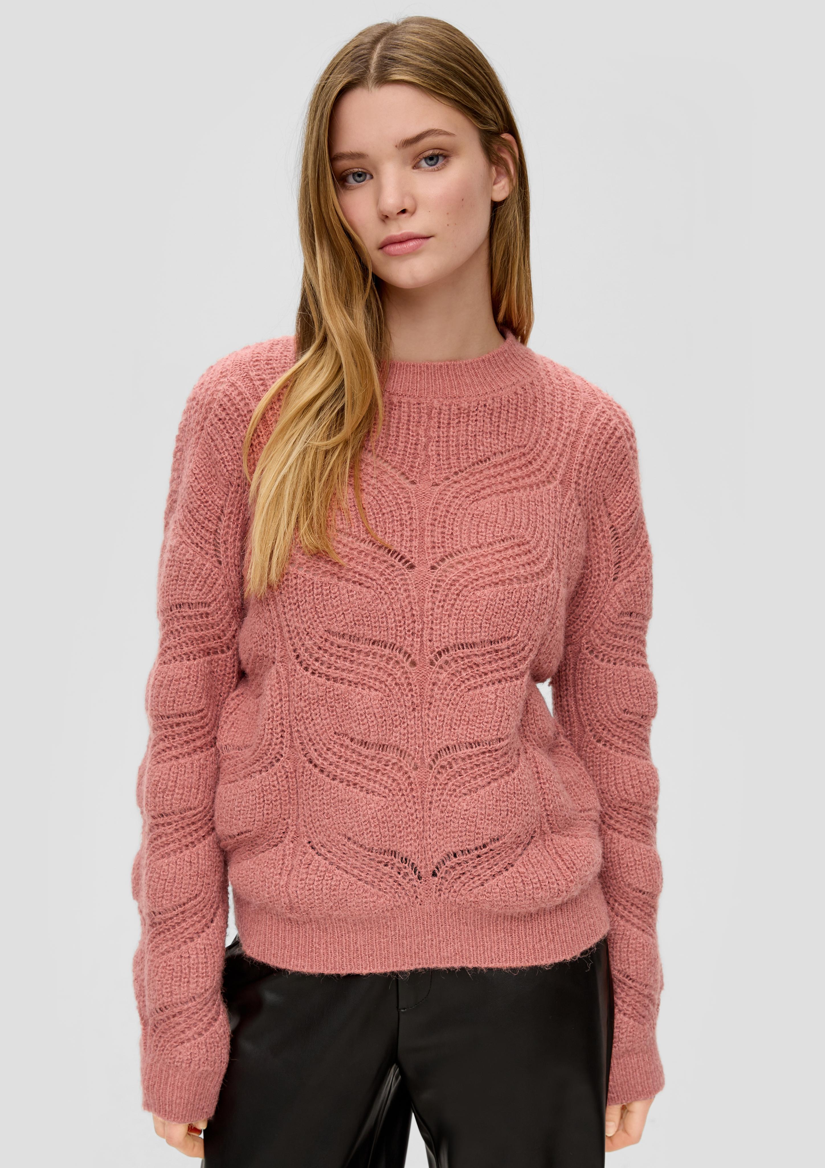 Strickpullover mit Zopfmuster  2151205-2068